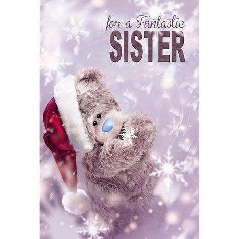 3D Holographic Sister Me to You Bear Christmas Card £3.79